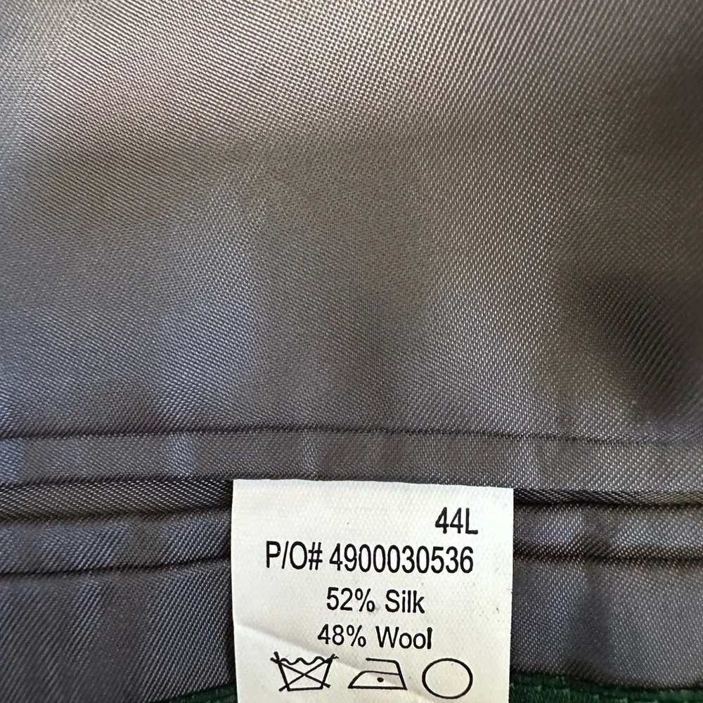 Men’s pre own as is Ralph Lauren polo suit blazer jacket 2 button size 44L long